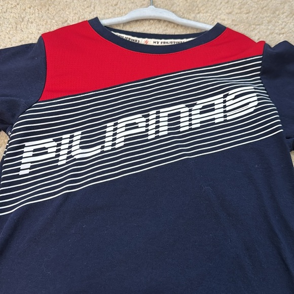 Toddler Boys "Pilipinas" Red and Blue T-Shirt - Size 4 - Picture 2 of 5